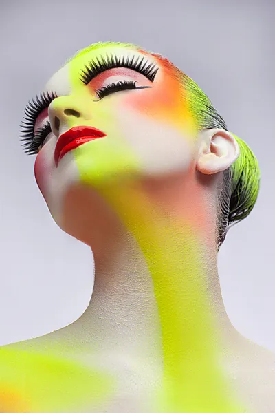 Ciało sztuka makijażu — Zdjęcie stockowe