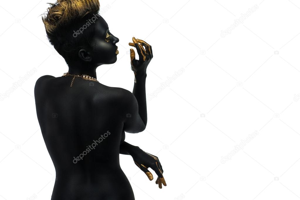 woman as an expensive black pearl