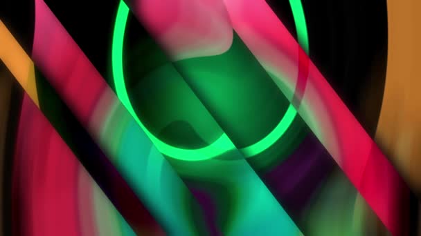 Abstraktes Farbenfrohes Design Fluid Art Zeichnen Video Farbwirbel Textur Grün — Stockvideo