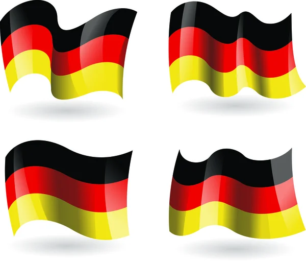 4 Flags of Germany — Stock Vector