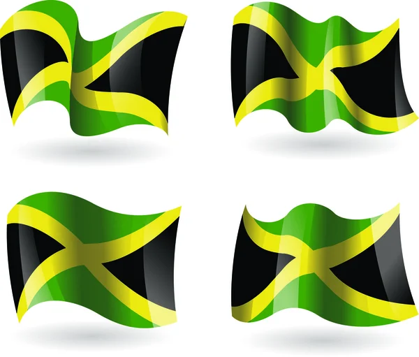 4 flagi z Jamajki — Wektor stockowy