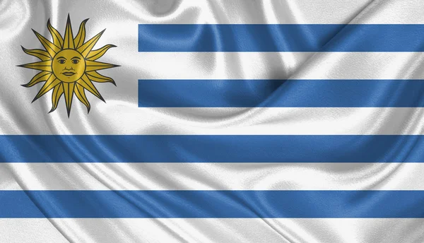 Vlag van uruguay — Stockfoto