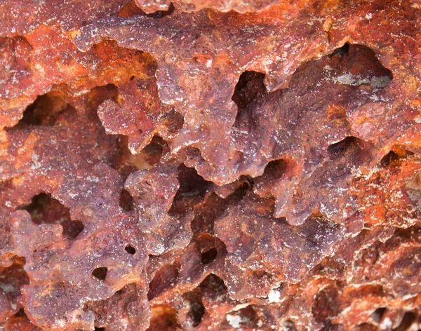 Kırmızı taştan kabuk dokusu