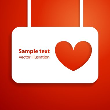 güzel kalp aplike arka plan. romantik tasarımınız için vektör çizim.