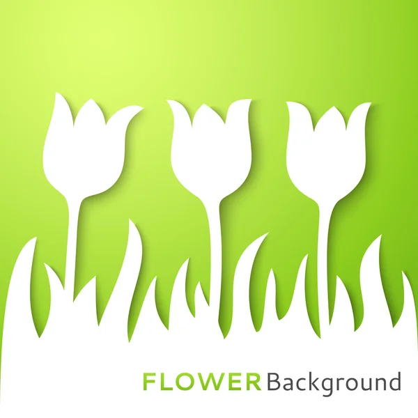 Flower applique background. Vector illustration — Stock Vector