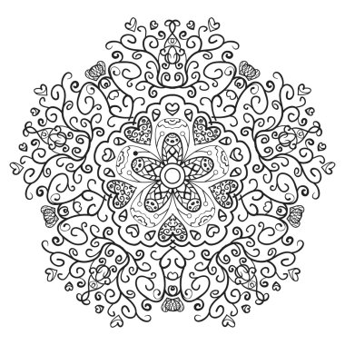 antika antika süsleme arka plan. siyah ve beyaz renkleri.