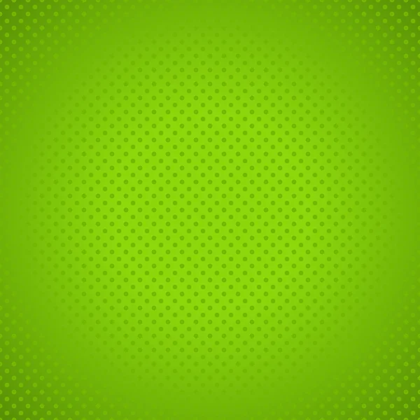 Green polka dot background — Stock Vector