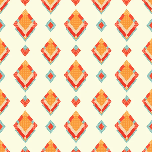 Abstrakter geometrischer Retro-Hintergrund mit rautenförmiger Form. — Stockvektor