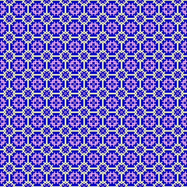 Fundo sem costura geométrico abstrato. Cor violeta e amarela . — Vetor de Stock