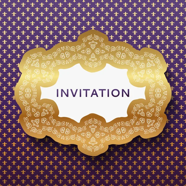 Carte d'invitation. Fond vintage avec place pour le texte . — Image vectorielle