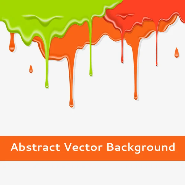 Peindre fond dégoulinant coloré en trois options de couleur — Image vectorielle