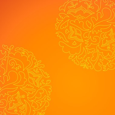 çiçek süs arka plan yuvarlak