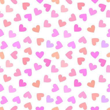 pembe bir arka plan üzerinde sorunsuz vintage beyaz kalp şekli.