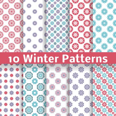 hafif kış romantik vektörel desenler (döşeme).