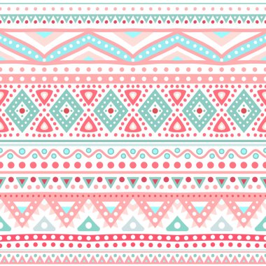 aşiret etnik kesintisiz çizgili desen. vektör çizim