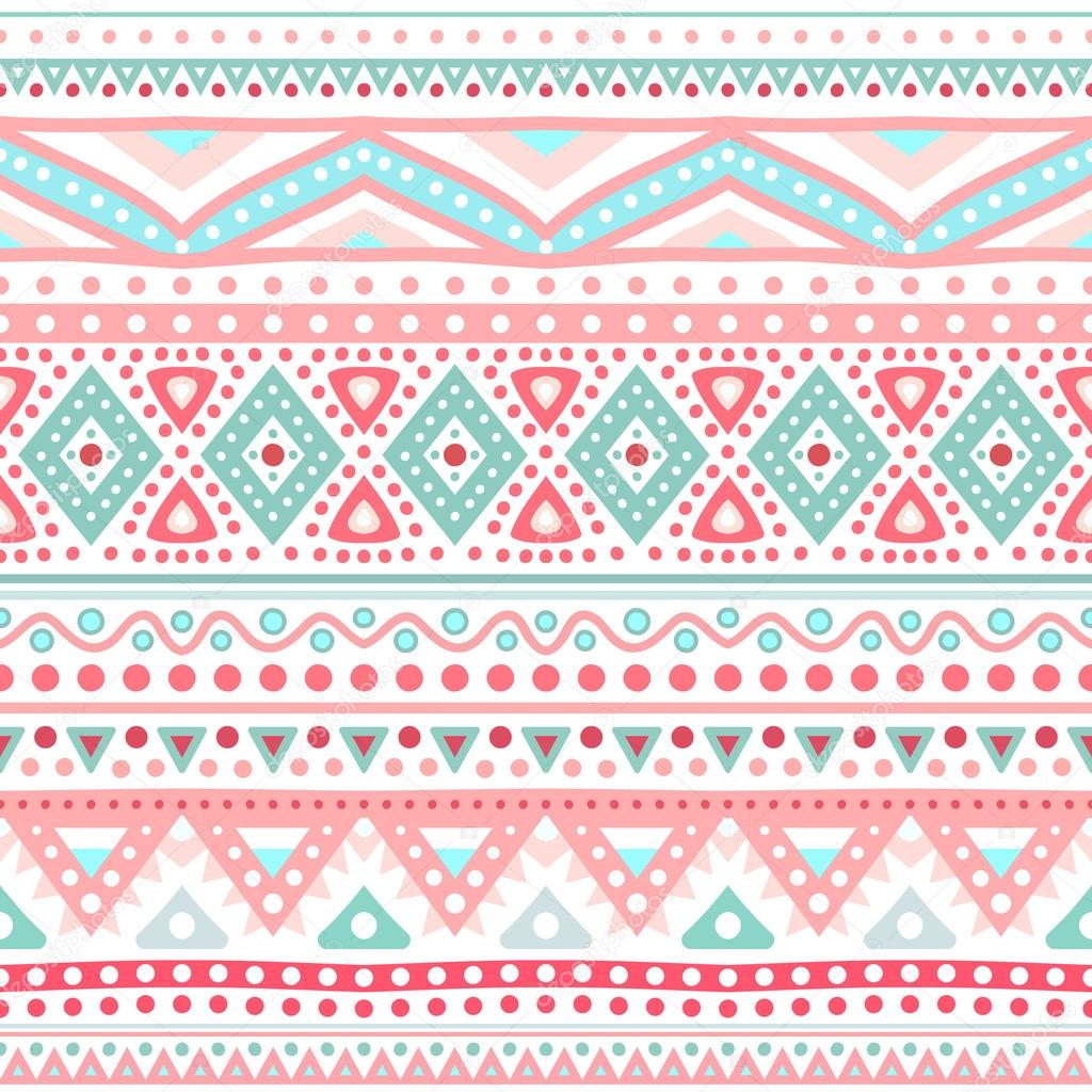 Tribal ethnic seamless stripe pattern. Vector illustration