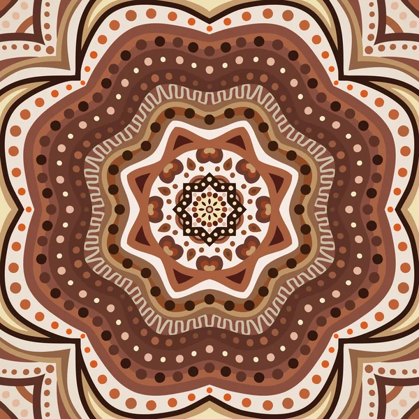 Brown romantic pattern. Vector illustration — Stock Vector