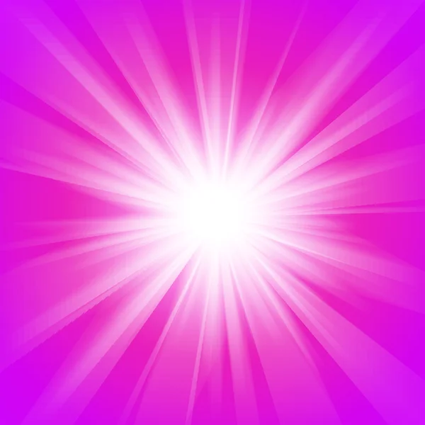 Fondo de luz mágica abstracta rosa y púrpura — Vector de stock