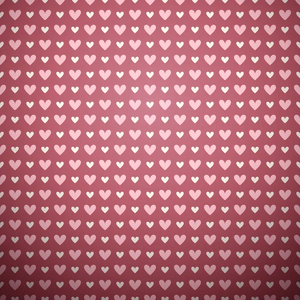 Forma del corazón vector patrón sin costura (azulejos ) — Archivo Imágenes Vectoriales