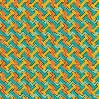 geometrik mozaik desen (döşeme). vektör sorunsuz soyut