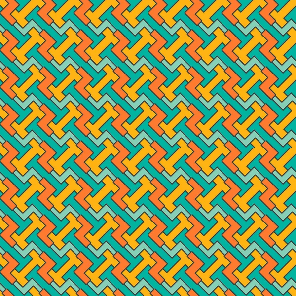 Geometrische mozaïek patroon (tegels). vector naadloze abstract — Stockvector