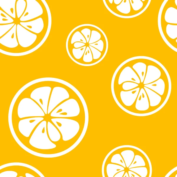 Abstract citrus fruit seamless pattern. Vector illustration — Stock Vector