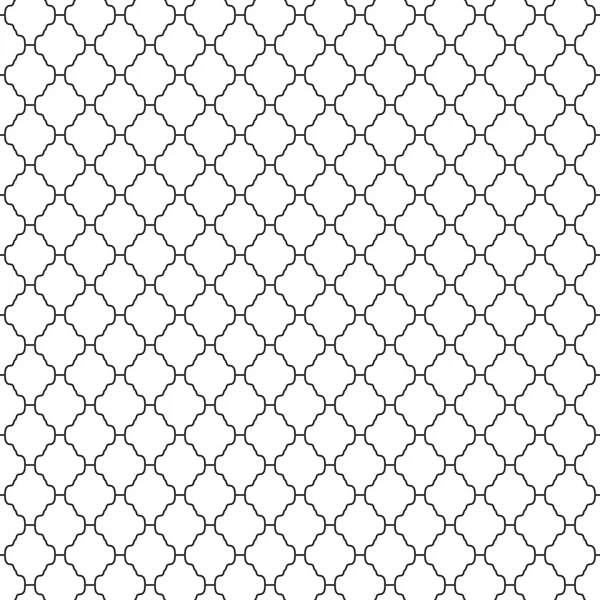 抽象的なシームレスな装飾線白黒パターン — ストックベクタ