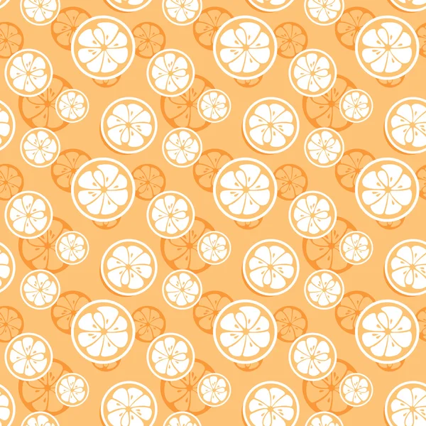 Abstract citrus fruit seamless pattern. Vector illustration — Stock Vector