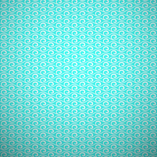 Abstract aqua elegant seamless pattern. Blue and white, aqua sty — Stock Vector