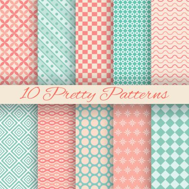 Pretty pastel vektör Dikişsiz desen renk örneği ile (döşeme,)
