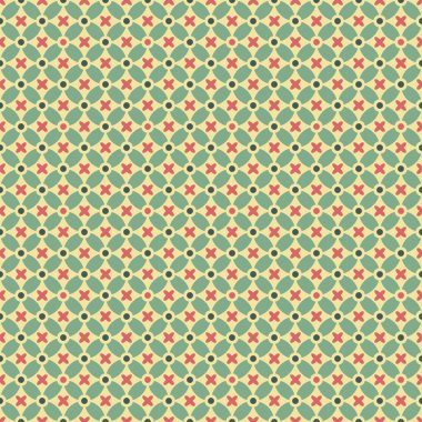 Vintage farklı vektör Dikişsiz desen (döşeme)