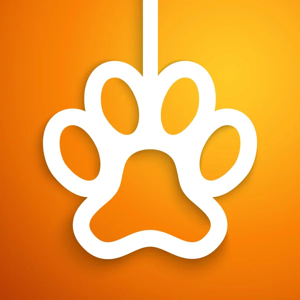 Applikation Dog Track Icon Frame. Vektorillustration — Stockvektor