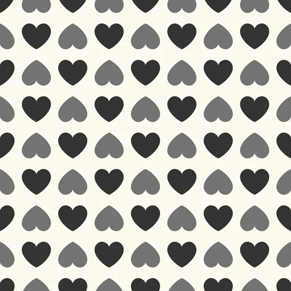 Nahtloses geometrisches Muster mit Herzen. Vektorillustration — Stockvektor