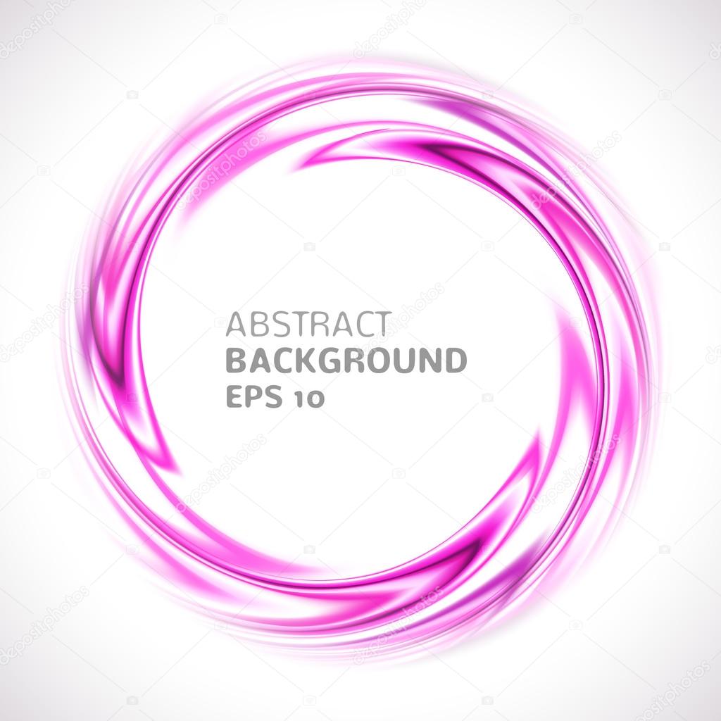 Abstract purple and pink swirl circle bright background. Vector