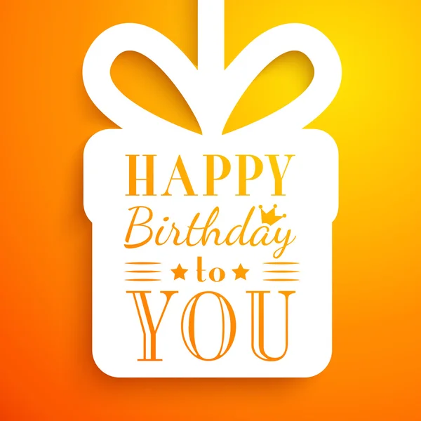 Grattis på födelsedagen-kort. typografi teckensnitt bokstäver — Stock vektor