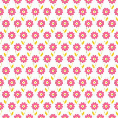 hafif yaz vektör seamless modeli. düşkün pembe, beyaz