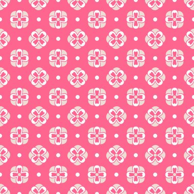 hafif yaz vektör seamless modeli. düşkün pembe, beyaz
