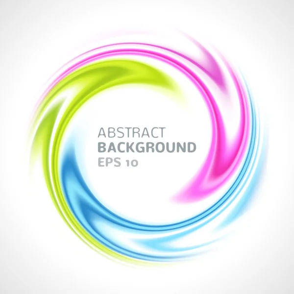 Abstrait coloré tourbillon cercle fond lumineux — Image vectorielle