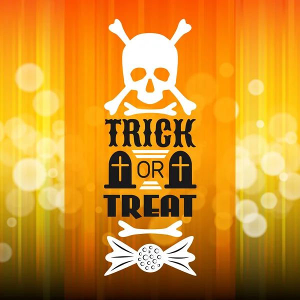 Cartaz de festa de Halloween. Tipografia letras tipo de fonte — Vetor de Stock