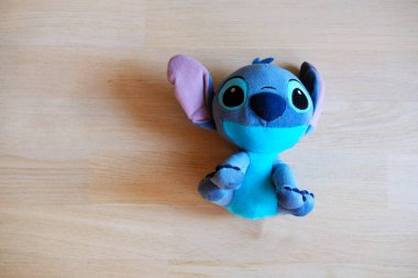 Lublin, Polonya, 14 Ekim 2021 dikiş maskot formu Disney Lilo ve Stitch Çizgi Filmi
