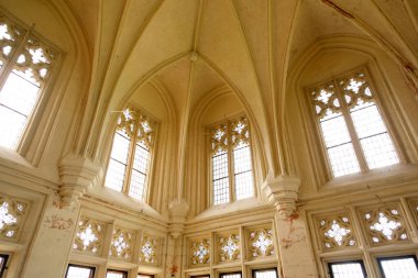 Avrupa 'nın en büyük gotik kalesinin tavan ve pencereleri, UNESCO Heritage sitesi, Töton Şövalyeleri tarafından inşa edildi.