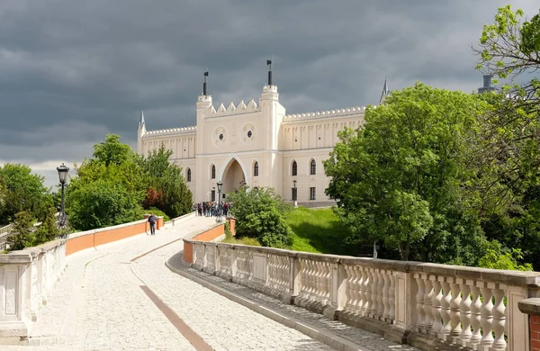 Lublin Polónia Maio 2022 Estrada Que Conduz Castelo Lublin Com — Fotografia de Stock