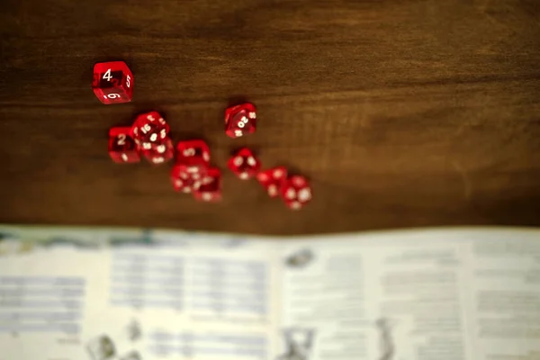 Red Dice Roleplay Game — Fotografia de Stock