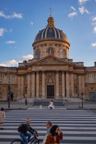 Ινστιτούτο Της Γαλλίας Στο Παρίσι Ηλιοβασίλεμα Αρχιτέκτονας Louis Vau Έγινε — Φωτογραφία Αρχείου
