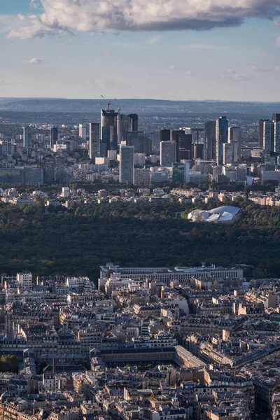 Panorama Aerial View Skyline Paris França Uma Vista Plataforma Superior — Fotografia de Stock