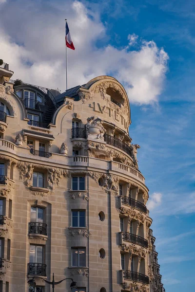Fachada Belo Hotel Bulding Paris França — Fotografia de Stock