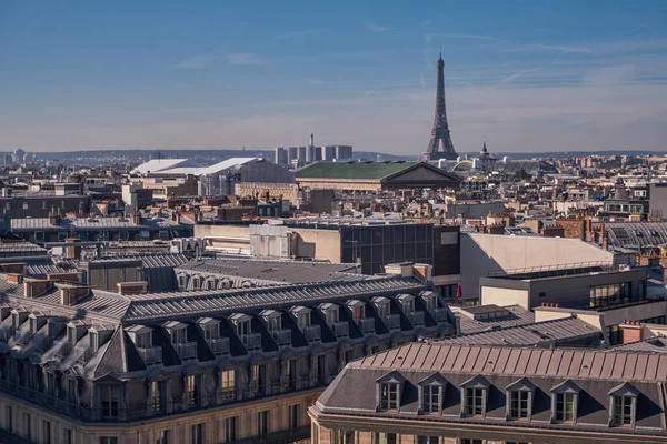 Vista Torre Eiffel Desde Una Azotea París Francia —  Fotos de Stock