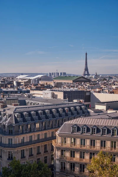 屋上からのエッフェル塔の眺め フランス — ストック写真