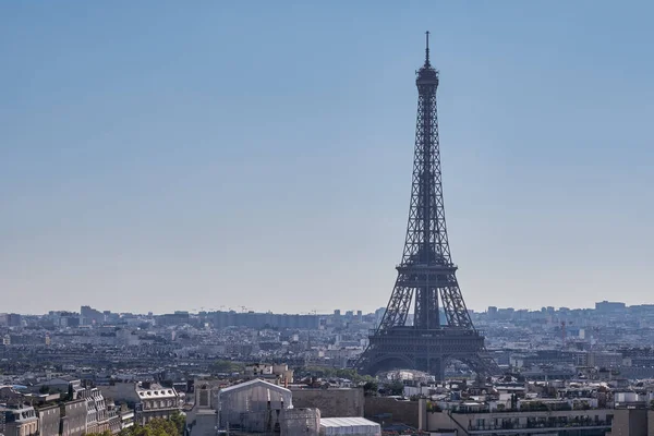 凱旋門の頂上からのシャンゼリゼの空中パノラマビュー フランス — ストック写真