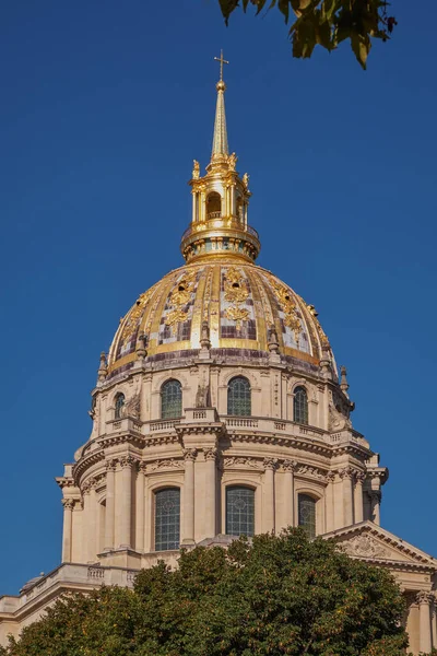 Golden Dome Les Invalides Church Paris France — Stockfoto